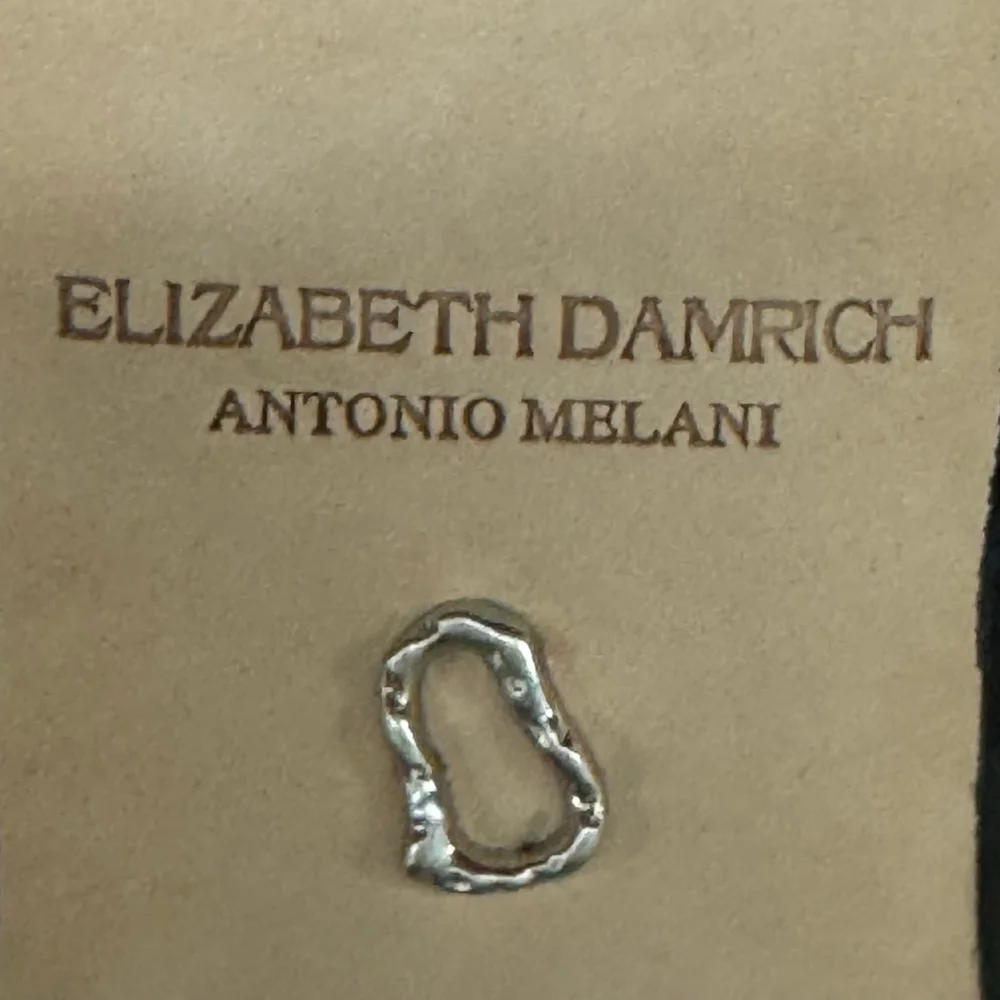 Antonio Melani x Elizabeth Damrich Babe Satin Ornamented Mules - Picture 7 of 8